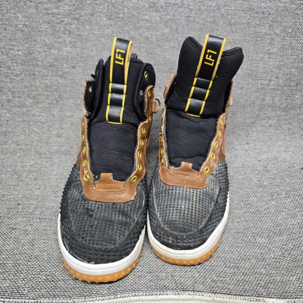 Nike Lunar Force 1 Duckboot Brown Black‎ Watershield 805899-201 Mens Boots